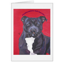 Staffordshire Bull Terrier notecard