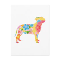 Staffordshire Bull Terrier Post Card