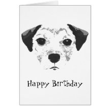 Staffordshire Bull Terrier Puppy Greeting Card