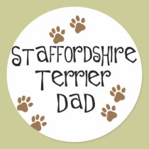 Staffordshire Terrier Dad stickers