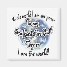 Staffordshire Terrier World 2 - Magnet
