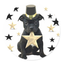 Stafforfshire bull terrier puppy sticker