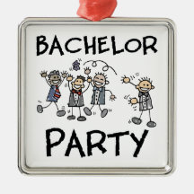 Stag Bachelor Party Christmas Ornament