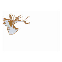 Stag Deer Roaring Business Card