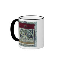 Stage and decorative curtain of the Dresden Coffee Mugs