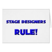 Stage Designers Rule! Cards
