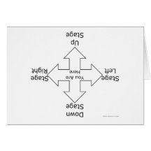 Stage Directions Greeting Card