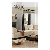 "Stage It" Home Stager, Interior Designer, Realtor Business Card