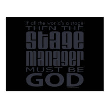 Stage Manager God Postcard