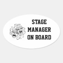 Stage Manager On Board Sticker