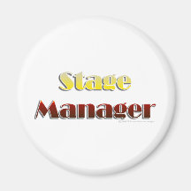 Stage Manager (Text Only) Fridge Magnets