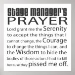 Stage Manager's Prayer Print
