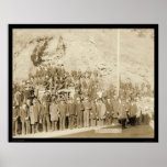 Stagecoach Surrounded by People SD 1890 posters