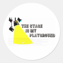 StageIsMyPlayground Round Sticker