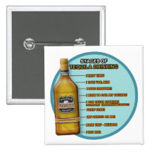 Stages of Tequila Pinback Buttons