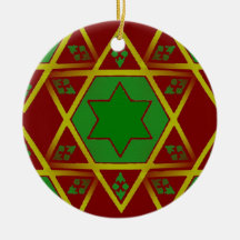 Stain Glass Abstract Ornaments