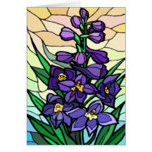Stain Glass Dendrobium  Card