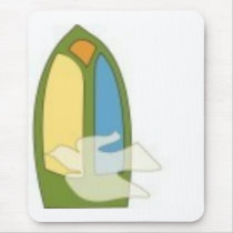 stain glass dove mousepad mousepads