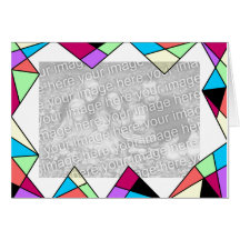 Stain glass frame card