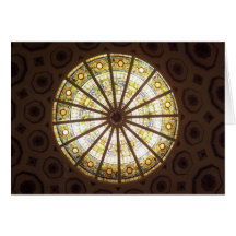 Stain glass window card