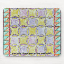 "STAIN GLASS WINDOW", Mousepad