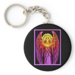 Stained Glass Angel Keychain