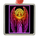 Stained Glass Angel Ornament