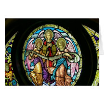 Stained Glass Angels-Christmas Card