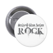 Stained Glass Artists Rock Pins