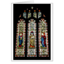 Stained glass at St Mary's Greeting Card
