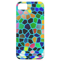 Stained Glass Blue : Artistic Signature Graphics iPhone 5 Case