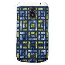 STAINED GLASS BLUE & GREEN GALAXY NEXUS CASE