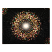 Stained Glass Burst Custom Invitations