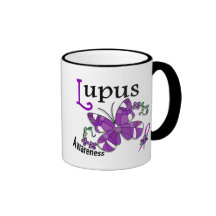 Stained Glass Butterfly 2 Lupus Coffee Mug