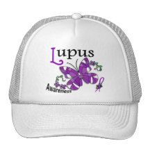 Stained Glass Butterfly 2 Lupus Mesh Hats