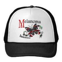 Stained Glass Butterfly 2 Melanoma Hats