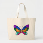 Stained Glass Butterfly Canvas Bags