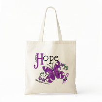 Stained Glass Butterfly Fibromyalgia Tote Bag
