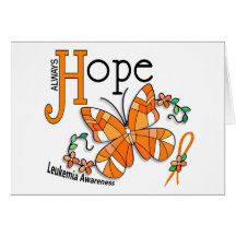 Stained Glass Butterfly Leukaemia Greeting Cards