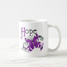 Stained Glass Butterfly Lupus Coffee Mugs