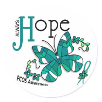 Stained Glass Butterfly PCOS