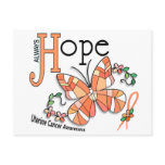 Stained Glass Butterfly Uterine Cancer postcards