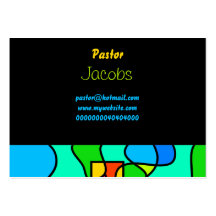 Stained Glass Cross, Business Card