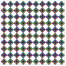 Stained Glass Effect Floral Pattern. Photo Cutouts