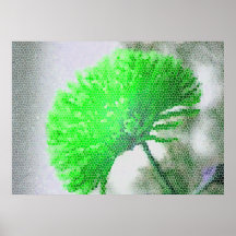 Stained Glass Effect Floral Print