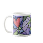 Stained Glass Heart Mug