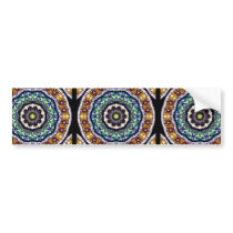 Stained Glass Kaleidoscope #2 Bumper Sticker