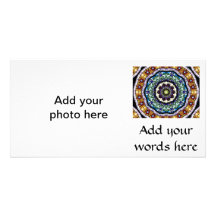 Stained Glass Kaleidoscope #2 Photo Card