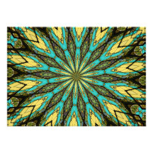 Stained Glass Kaleidoscope #6 Custom Invites