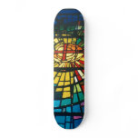 Stained Glass Light Prism colours Skateboard deck
